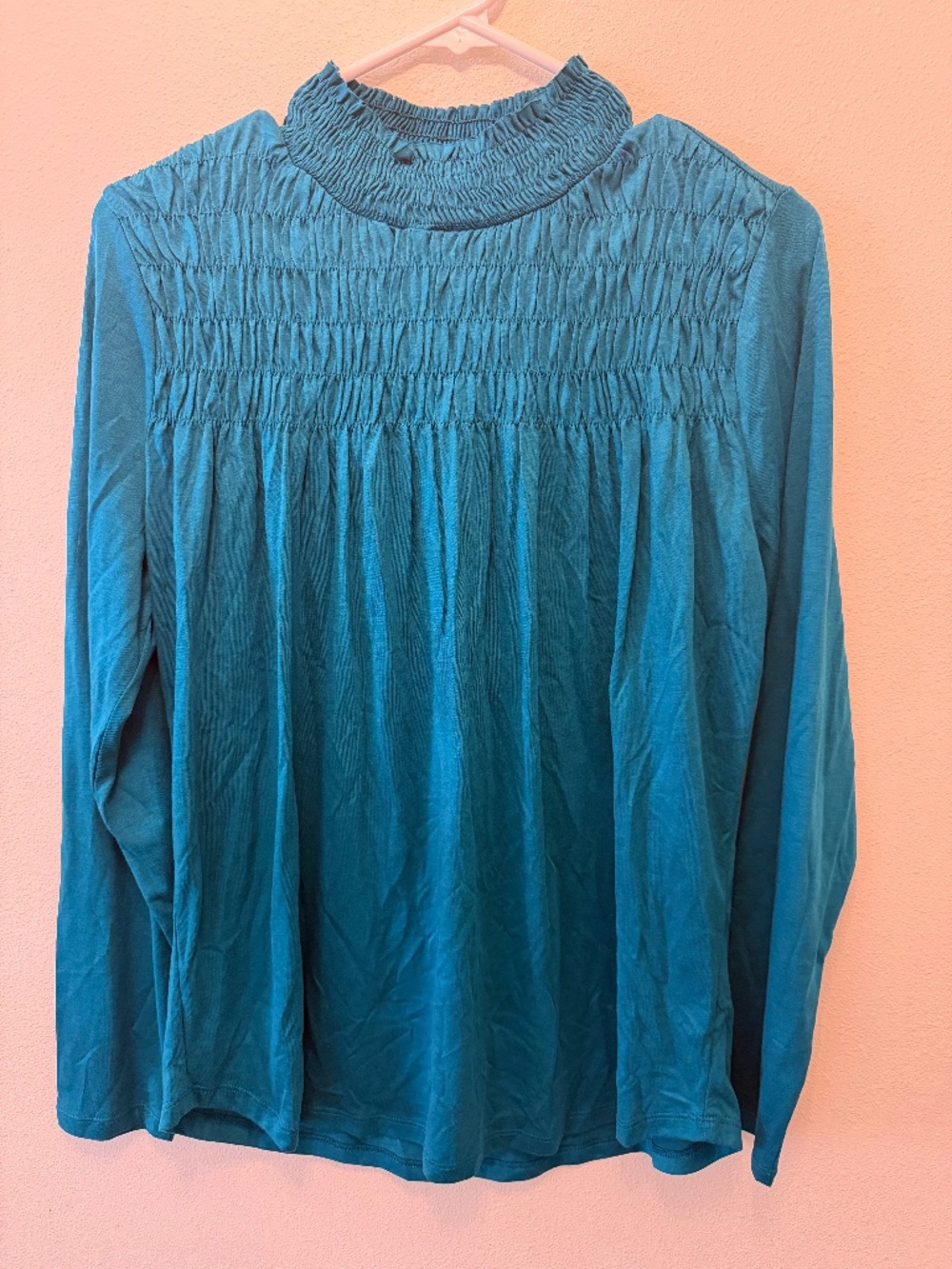 Long sleeve teal Sundance shirt